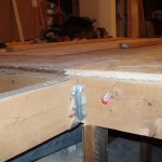 Shimming joists to meet existing